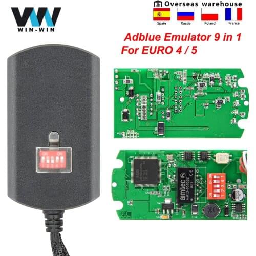 Adblue 9 in 1 Full Chip Version Adblue Emulator 9 in 1 For EURO 4 / 5 For Volvo/DAF Truck AdBlue Emulator Box 9in1 For Scania