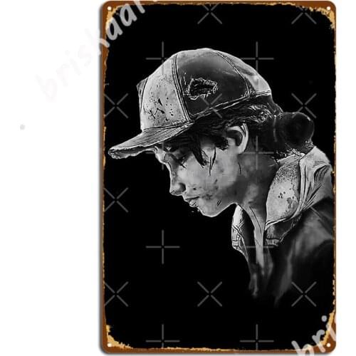 The Walking Dead Game Clementine Metal Signs Cinema Wall Plaque Wall Mural Classic Tin sign Posters