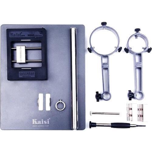 Kaisi F-204 Hot Air Gun Clamp Holder Tool Kit Repair Platform for BGA Rework Reballing Station Hot Air Gun Clamp Jig