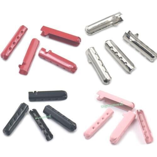 25 60 100 Pcs Metal Shoelaces Tips Aglet Ends 4mmx23mm for Replacement Substitute Head Shoestrings Bullet Lock Clips DIY