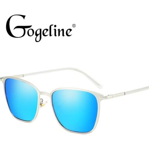 Gogeline Mens Polarized Sunglasses Classic Square Sun Glasses for Men women 2019 New High Quality Metal Frame UV400 Male