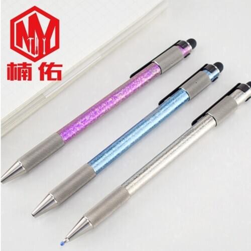 Titanium Alloy Gun Bolt Ice Crystal Neutral Business Pen Office Business Signature Pen Neutral Student Writing Pen