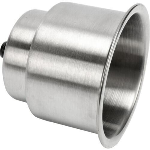 Stainless Steel Cup Drink Holder Brushed with Drain Marine Boat Rv Camper