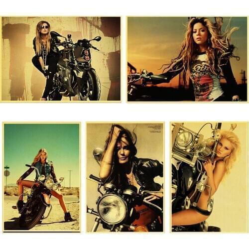 Motorcycle girl poster diamond cross stitch kit 5D DIY diamond inlay embroidery rhinestones painted wall decoration