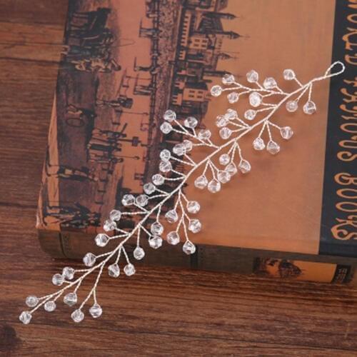 Silver Color Hair Jewelry Crystal Rhinestone Headband Bride Handmade Hairband Princess Queen Tiara Wedding Women Hair Accessorie