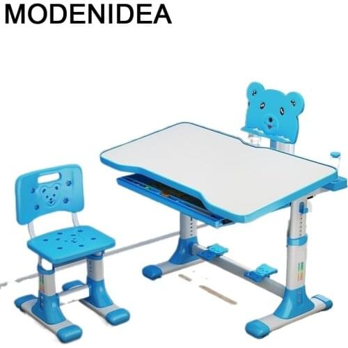 Tavolo Per Bambini Desk Mesa De Estudo Cocuk Masasi Toddler Children and Chair Adjustable Kinder Enfant Study Table for Kids