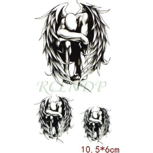 Waterproof Temporary Tattoo Sticker on body 10.5*6 cm angel tatto stickers flash tatoo fake tattoos for men girl women