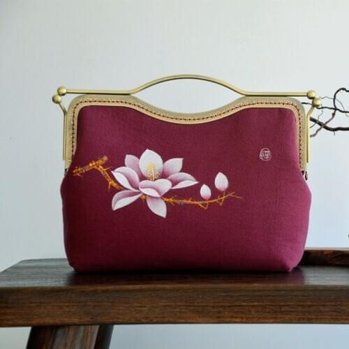 High-End Original Handbag Clutch Bag Hand-Painted Hanbok Bag 2020 New Style Chinese Style All-match Celebrity National Style