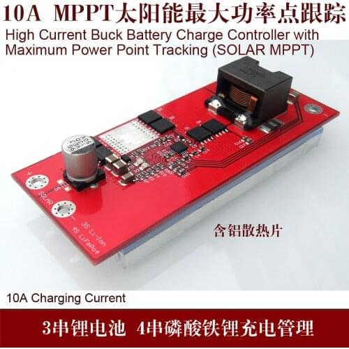 12V 12.6V 3-Series lithium battery / 4-series lithium iron phosphate solar MPPT controller bq24650 charger