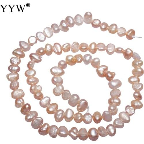 Wholesale Pearls Cultured Potato Freshwater Pearl Bead Natural Pink For Jewelry Making DIY Necklace Bracelet Jewelry Accessories