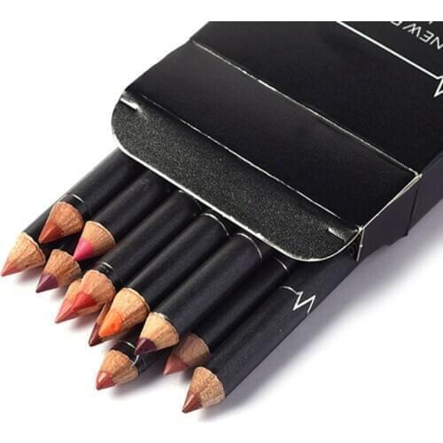 12 PCS/Set Waterproof Lipstick Lip Liner Long Lasting Matte Lipliner Pencil Pen 28TA