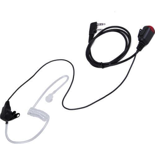 2 Pin PTT Mic Covert Acoustic Tube Earpiece Headset for Kenwood TYT Baofeng UV-5R BF-888S UV-82 Walkie Talkie