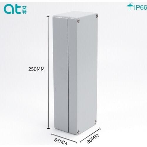 250*80*65 High-end Quality IP66 Waterproof DIY Aluminum Enclosure Case Electrical Junction Box Outdoor Distribution Box