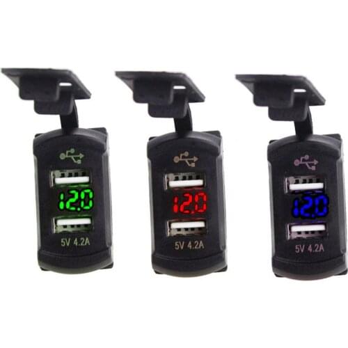 Dual USB Car Charger Quick Charge 4.2A Fast Charging Charger For IPhone Huawei Xiaomi Mi Type C Mobile Phone