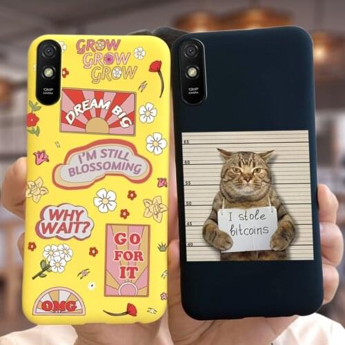 For Xiaomi Redmi 9A Case 6.53'' Cute Candy Painted Cover Case For Xiaomi Redmi 9A 9 A Phone Cases Redmi9A Shockproof Bumper Bags