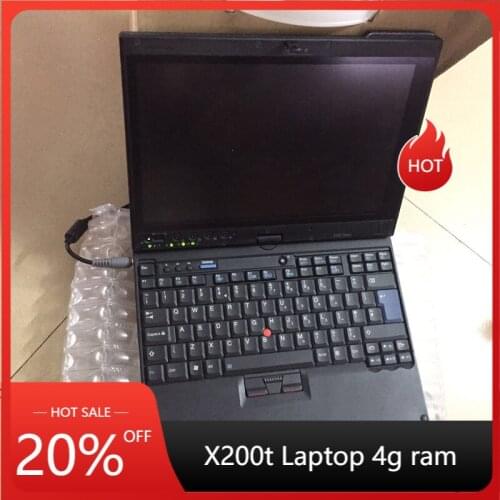 Diagnostic laptop X200t without diagnosis software 4gb ram pen touch fit well for mb star c4/sd c5/ for bmw icom a2 b c Alldata