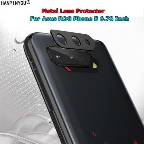 For Asus ROG Phone 5 ZS673KS 6.78" 3D Metal Camera Cover Lens Screen Protector Case Bumper Guard