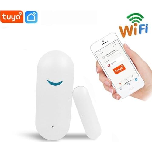 Wifi door magnetic sensor remote smart home linkage alarm system Tuya APP remote reminder alarm