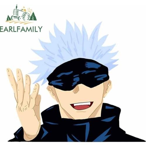 EARLFAMILY 13cm x 11.6cm for Jujutsu Kaisen Car Stickers Fashion Decal Bumper Car Styling Anime Graphics For JDM SUV RV