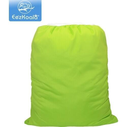 Eezkoala 1pc 60*70cm Large Hanging Wet/Dry Pail Bag for Cloth Diaper,Inserts,Nappy Elastic Waterproof Diaper Bag