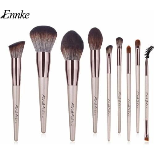 ENNKE Single makeup brushes Set Wooden Handle Foundation Blending Powder Crease Make Up Brush Cosmetic Tools