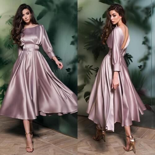 Faiokaver Women's Evening Dresses Below The Knee