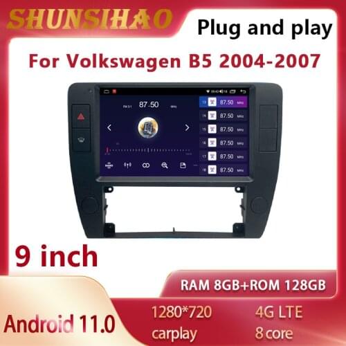 Ouchuangbo Android 10 GPS Navi tape recorder For 9inch VW Passat B5 2004-2007 CarPlay Multimedia Player Stereo Car Radio128G