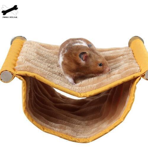 Soft Plush Hammock Washable Mat For Small Animals Removable Hanging Windows Cat Dog Bed Double House Cradle Pet Supplies