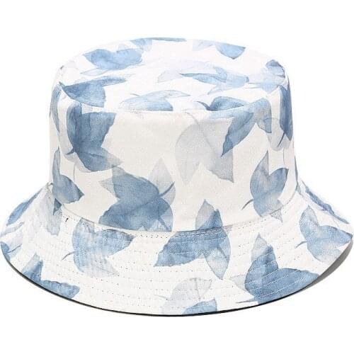 Diversiform Bucket Hat Printed Multicolor Fisherman Hat Hiking Sunscreen Reversible Foldable Sun Hat Hip-Hop Unisex Panama Cap