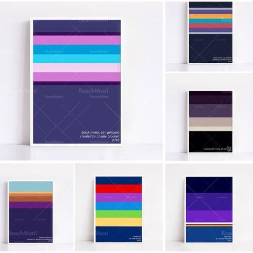 Palette minimaliste imprimée | Alternative de conception simplifiée aux affiches d'exposition télévisée