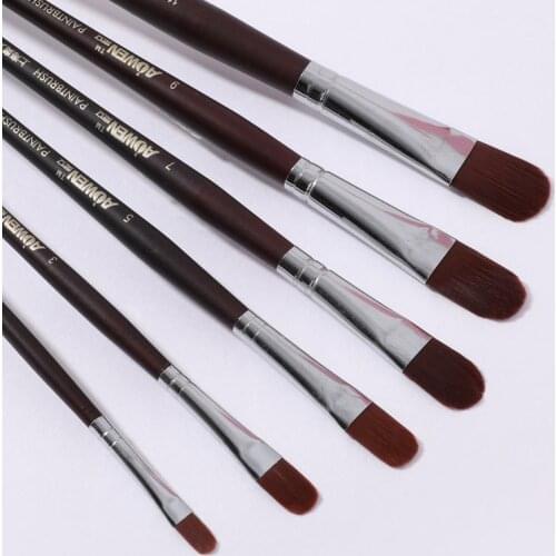 AOWEN AB3208 Profession Painting Brushes Art Painting Brushes Artistic Watercolor Brush Set for Gouache Wash Mop Art Painting