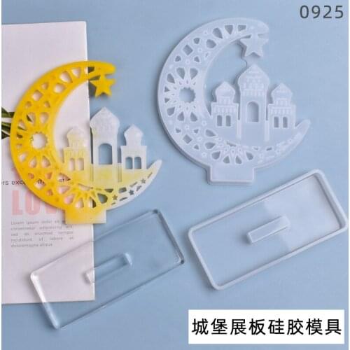 DIY Crystal Silicone Mold Castle Ghost Display Board Table Decoration Handmade Mold For Resin Casting UV Epoxy Molds Jewelry
