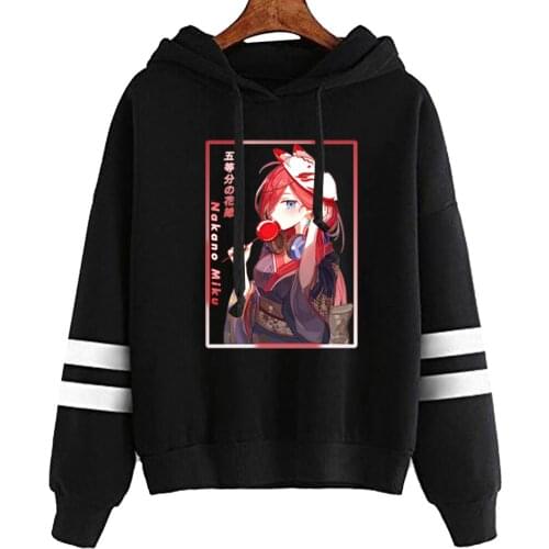 Cartoon Anime Hoodie Sweatshirt The Quintessential Quintuplet Print Friend Hoodie Casual Sportswear Sweatshirt Men Women Unisex