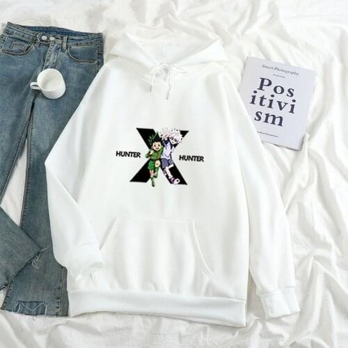 Oversize Hoodies Hunter X Hunter Male Woman Autumn Winter Hoodies Sweatshirts Killua Zoldyck Hisoka 90s Aesthetic Anime Hoody
