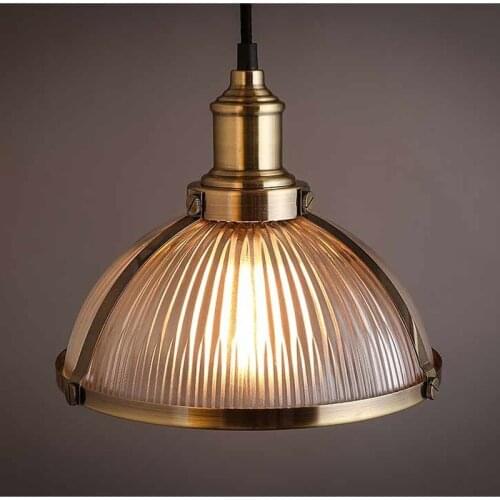 American industrial loft vintage pendant light glass iron for dining room color E27 Edison bulb home lamp
