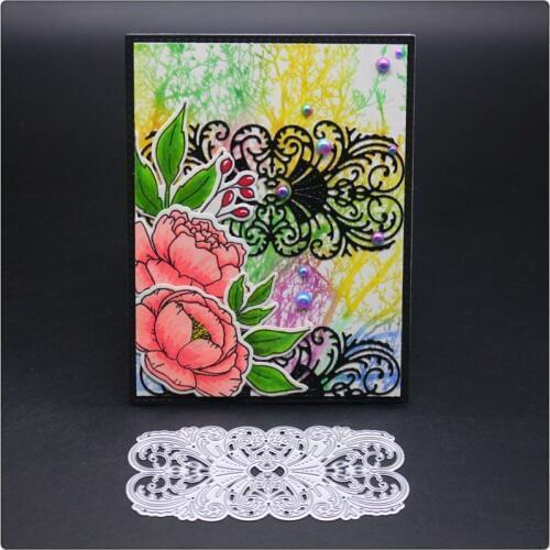 YINISE Cuts Scrapbook Metal Cutting Dies For Scrapbooking Stencils Flower Lace DIY Album Cards Decoration Embossing Die Cut