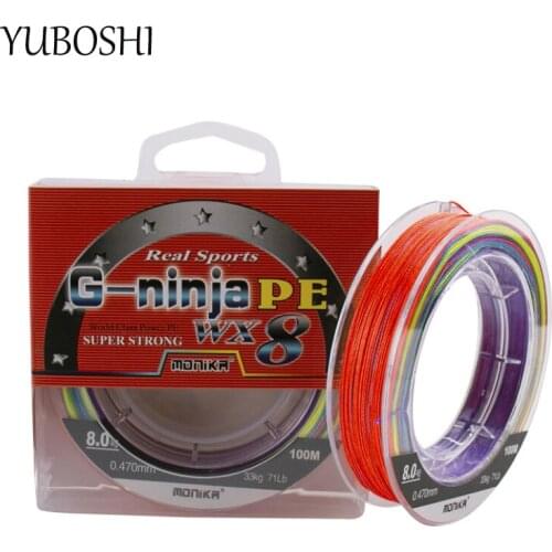 YUBOSHI 2021 New High Quality PE Material 100M Carp Fishing Line Saltwater Freshwater Multifilament Braid Line