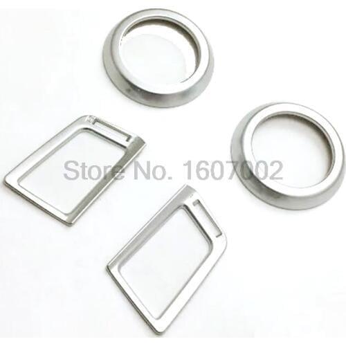 For Toyota RAV4 2016 4pcs Chrome Car Interior Air Condition AC Vents Outlet Cover Molding Ring Trim Accessories