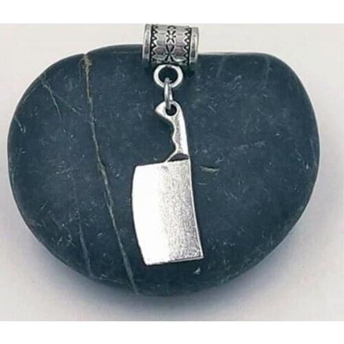 50 pcs Kitchen knife Dangle Bead for European Charm Bracelet Vintage Pendants Fashion Jewelry Accessories Making