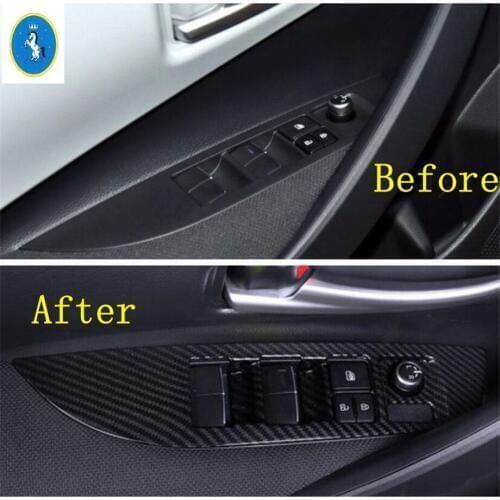 Yimaautotrims Auto Accessory Inside Door Handle Panel Surround Window Lift Switch Trim Fit For Toyota Corolla 2019 2020 ABS