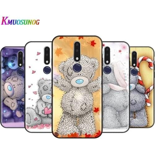 Bright Black Cover Teddy Me To You Bear for OPPO Reno 4 3 Pro 10X Zoom 2 Z F ACE X2 Pro 5G A5 A9 2020 Phone Case
