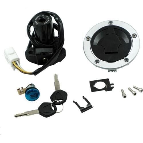 Motorcycle switch lock tank cover lock sleeve lock assembly with 2 key switch assemblies For Kawasaki zx-6r 636 Z1000