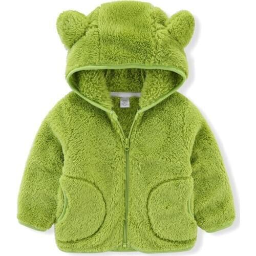 Fleece Jackets for Kids Warm Girls Boys Winter Coat Thick Fashion Children Outerwear Girls Clothing Winter Autumn 2-6 Years Old