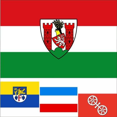 Germany 119 City And Hissflagge Der Stadt Spremberg Flag 3X5FT 90X150CM 100D Polyester Mainz Flagge Quer Banner