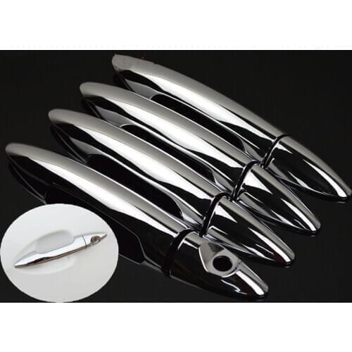 For KIA K2 RIO 3 Sedan 2011 2012 2013 2014 2015 2016 Chrome Car Door Handle Cover Trim Sticker Car Styling