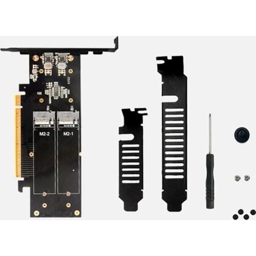 IHyper m.2 X16 TO 4X NVME PCIE3.0 GEN3 X16 TO 4*NVME RAID CARD PCI-E VROC CARD RAID Hyper M.2X16 M2X16 4X X4 NVME*4 RAID