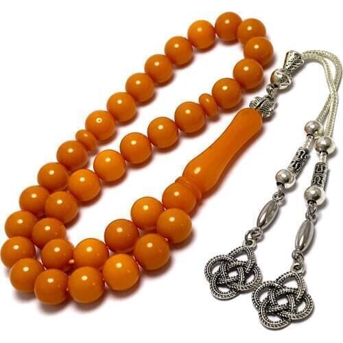 Islamic Tasbih Muslim Rosary Beads 33 Prayer Rosary For Men Bracelet For Men Accessory amber oltu amber stone Handmade Turkey