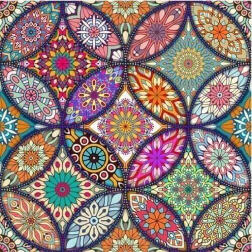 Kexinzu Full Square Drill 5D DIY Diamond Painting "Religion Mandala" Handmade 3D Embroidery Cross Stitch Mosaic Decor kit Gift