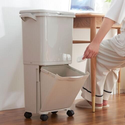 Zero Waste Home Garden Compost Storage Bin Recycling Garbage Bag Trash Can Bathroom Cubo De Basura Reciclar Waste Bin BA