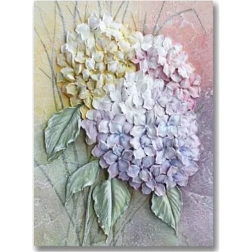 Flowers Art Rose Peony DIY 11CT Embroidery Cross Stitch Kits Needlework Craft Set Cotton Thread Printed Canvas Home Sale